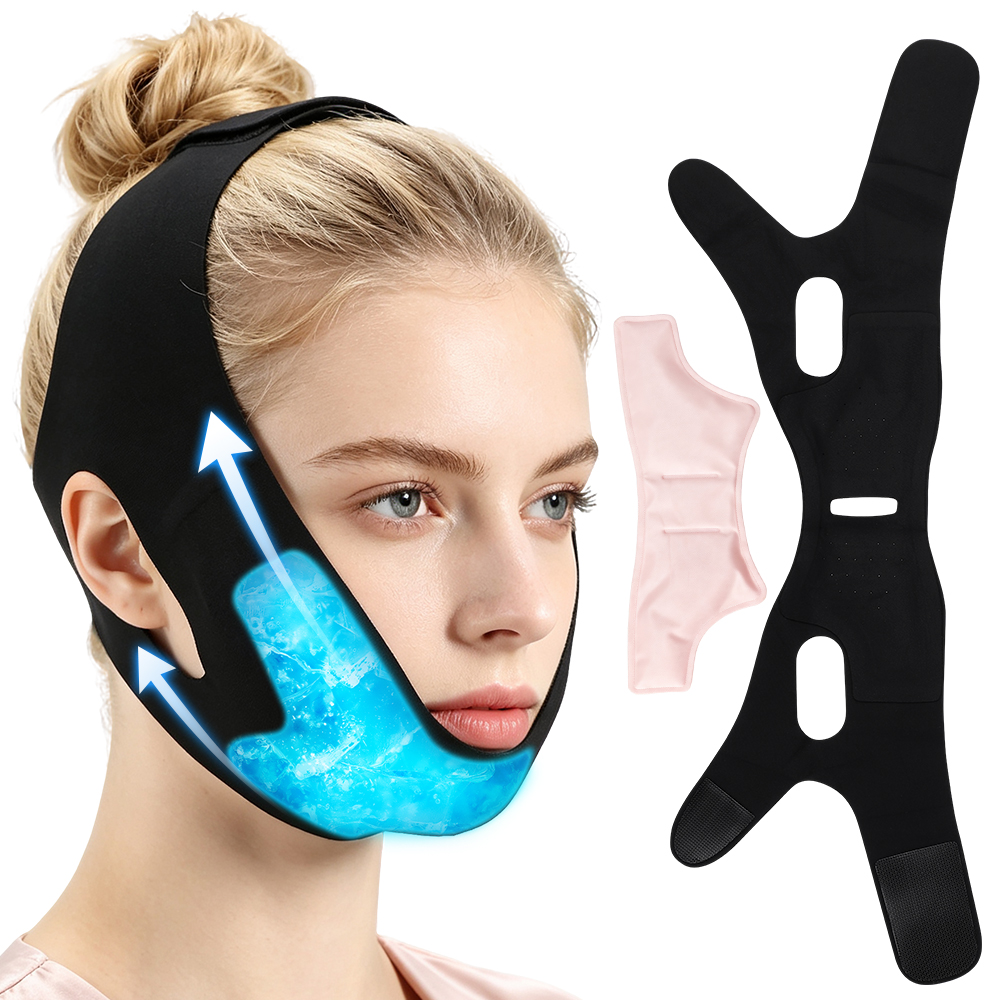 Black Face Mask Pack - كمادة وجه جيل باردة وساخنة مع