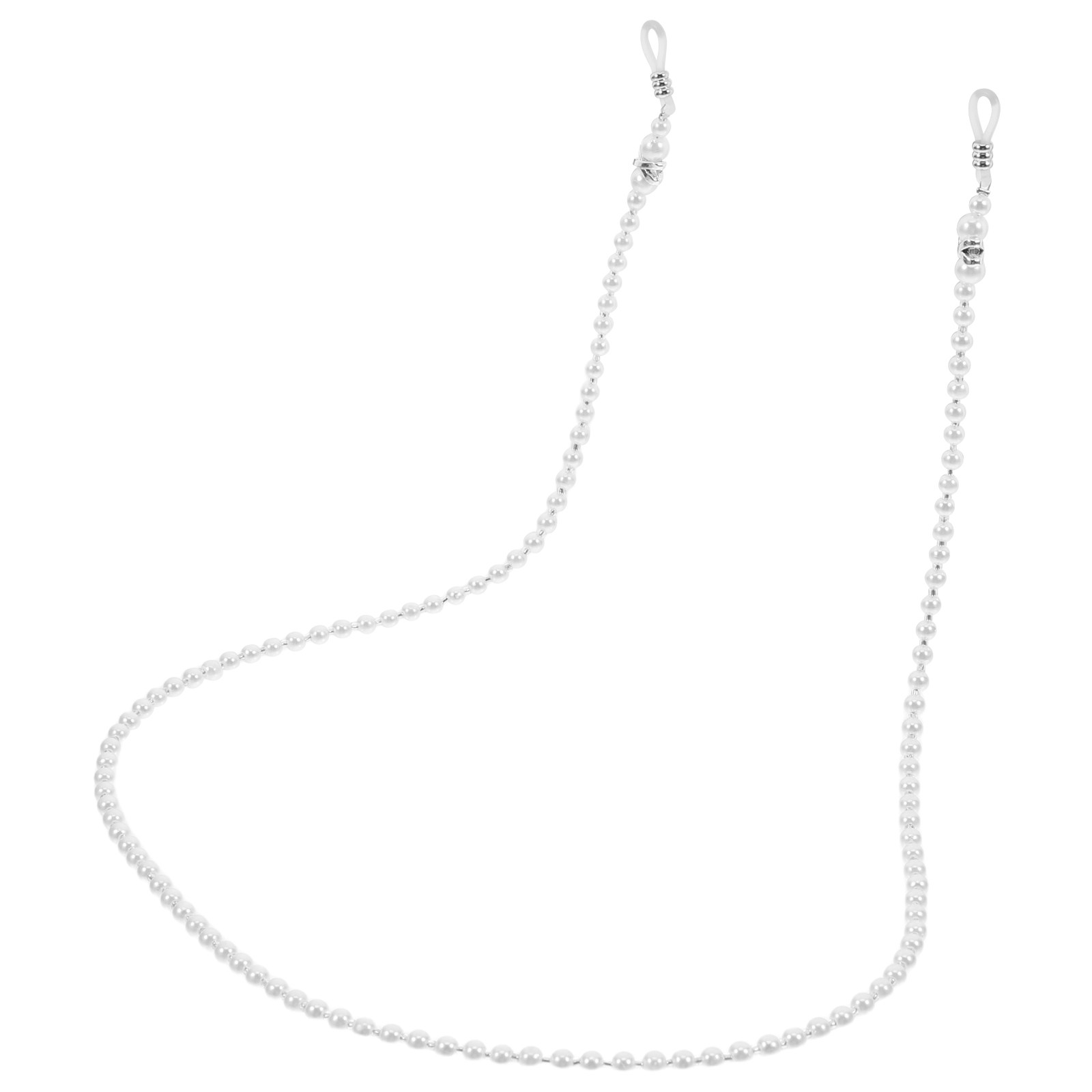 Mask Chain Holder - سلسلة نظارات أنيقة مزينة باللؤلؤ، حزام