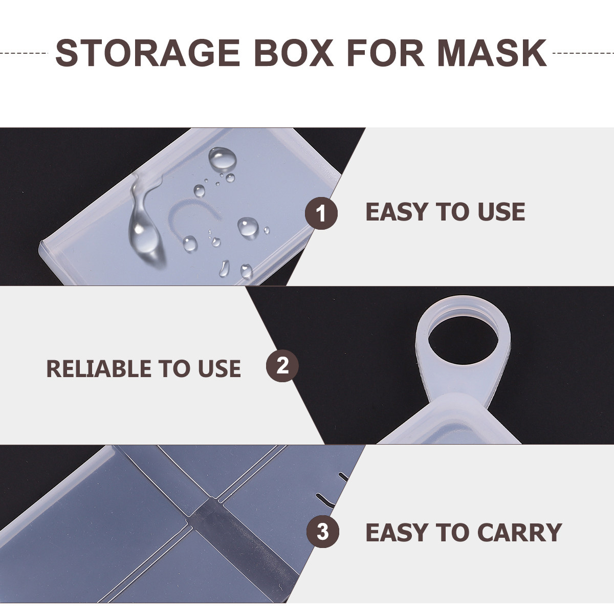 قطعتان من علب تخزين أقنعة الوج - مراجعة Face Mask Storage Box وسعره
