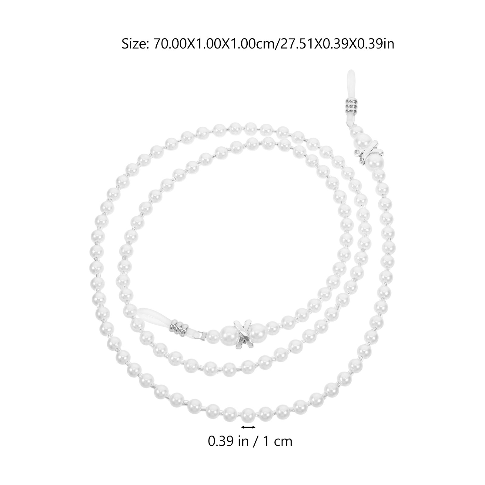 سلسلة نظارات أنيقة مزينة باللؤ - مراجعة Mask Chain Holder وسعره