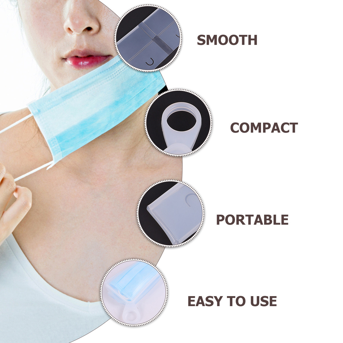 قطعتان من علب تخزين أقنعة الوج - مراجعة Face Mask Storage Box وسعره